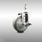 Service Caster 4 Inch 316SS Gray Polyurethane Swivel 12mm Threaded Stem Caster with Brake SCC-SS316TS20S414-PPUB-TLB-M1215 - alternate 2